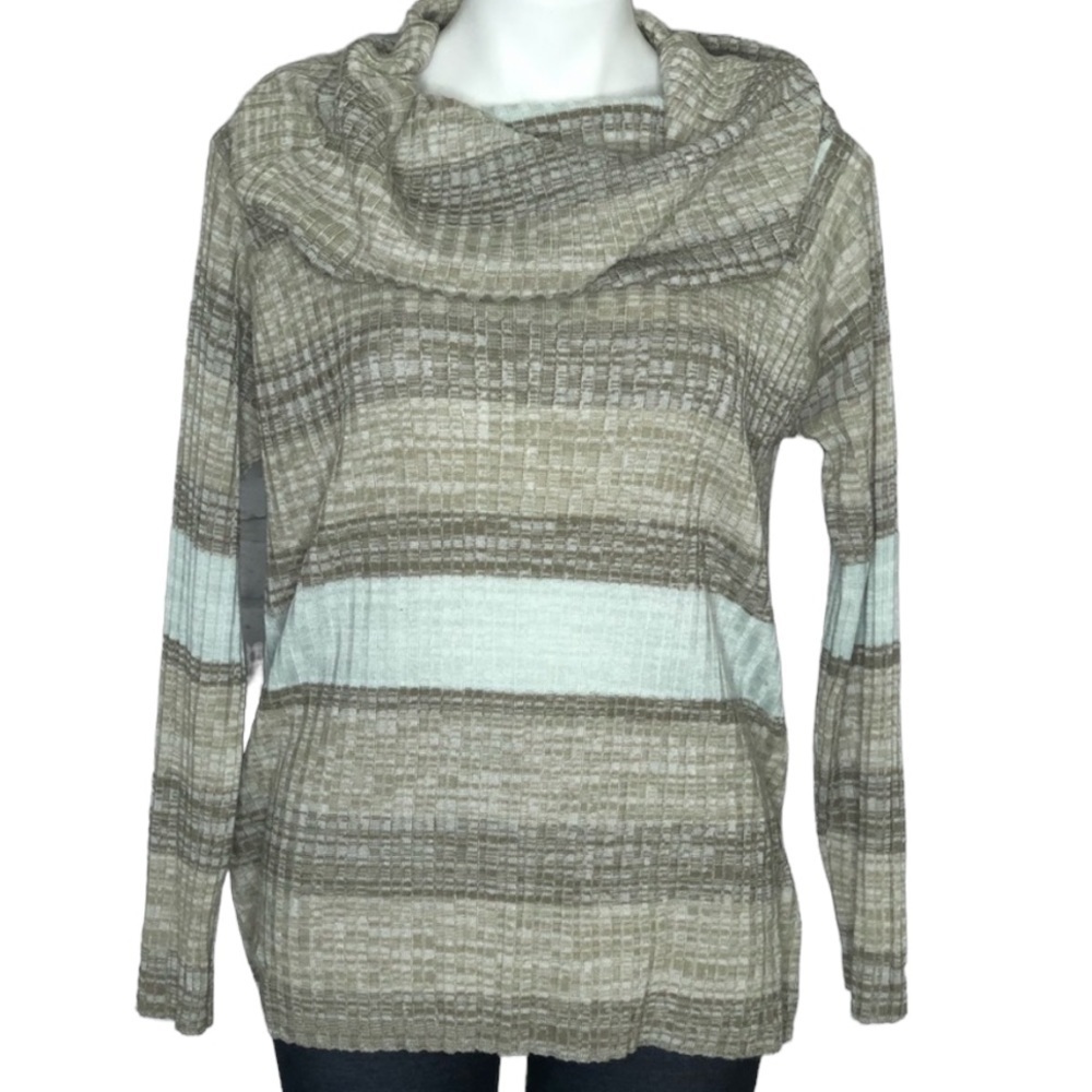 Soft Surroundings cowl neck sweater, small